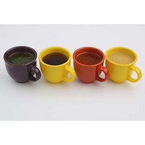 Fiesta Fiestaware Classic Tea Cup Mug Set Mulberry Scarlet Sunflower Daffodil